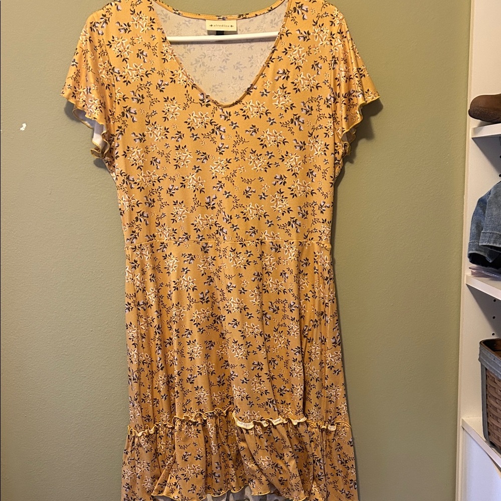 Floral Yellow Dress